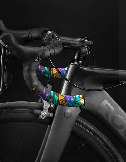 ROCKBROS Bicycle Handlebar Tape – Non-Slip Shock-Absorbing Curved Bar Straps for Road Bikes