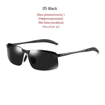 Photochromic Polarized Sunglasses for Men – Color-Changing Driving Glasses for Day & Night Vision