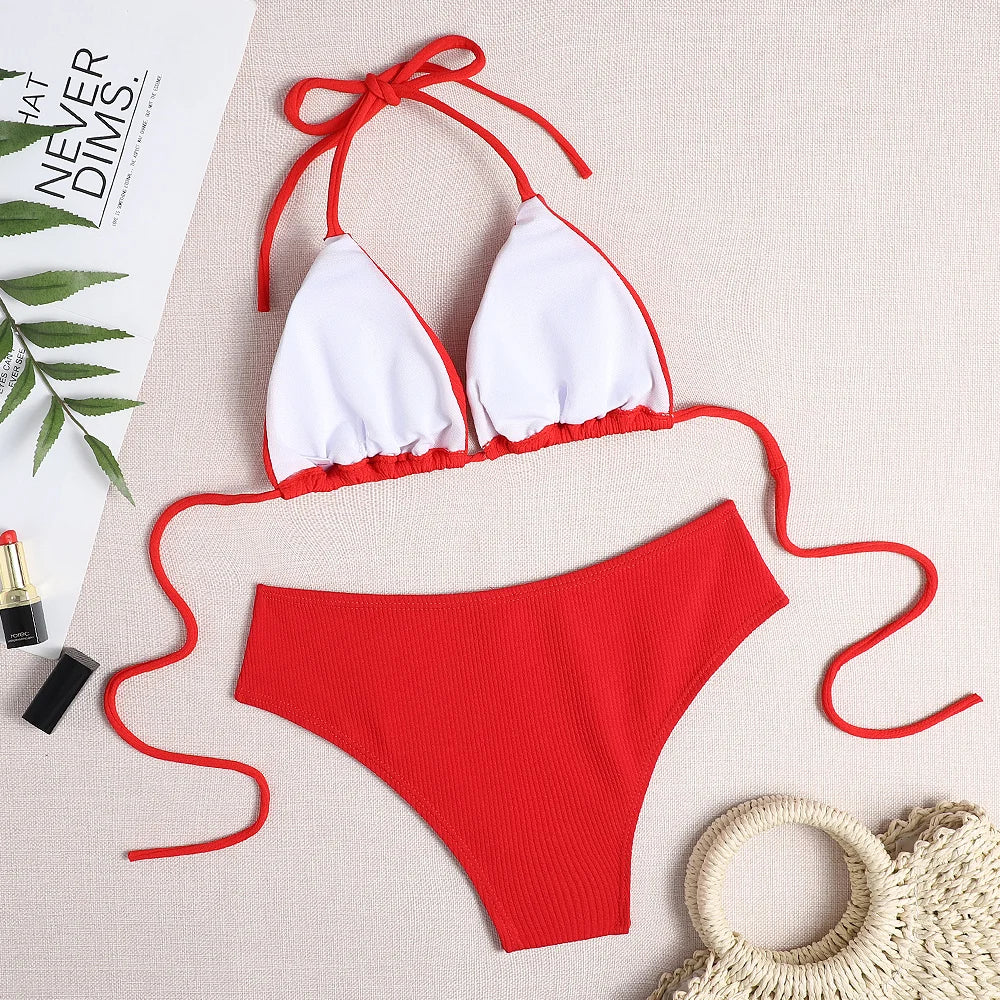 Women Brazilian Bikini Set - Sexy Push-Up Two Piece Swimsuit Beachwear Swimwear Bathing Suit