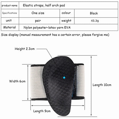 2Pcs EVA Flat Feet Arch Support Orthopedic Insoles Pads - Men Women Foot Valgus Sports Shoe Inserts