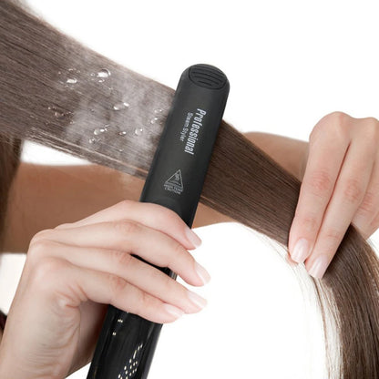 Professional Steam Hair Straightener – Ceramic Vapor Flat Iron, 450℉ Heat with Argan Oil Treatment for Hair Care