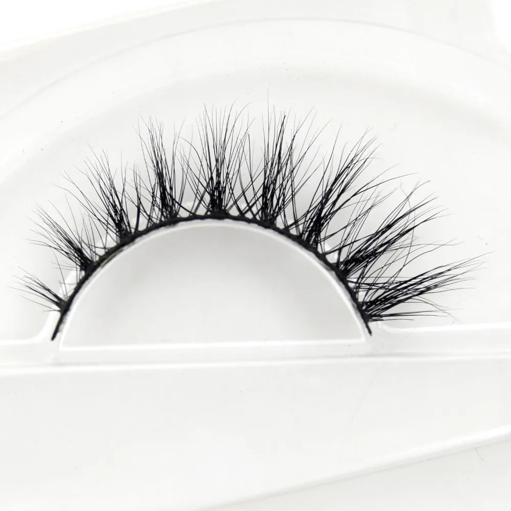 Visofree 3D Mink Eyelashes – Thick Handmade Full Strip Cruelty-Free False Lashes for Makeup M56