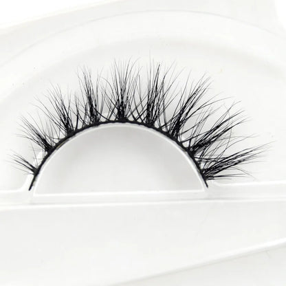 Visofree 3D Mink Eyelashes – Thick Handmade Full Strip Cruelty-Free False Lashes for Makeup M56
