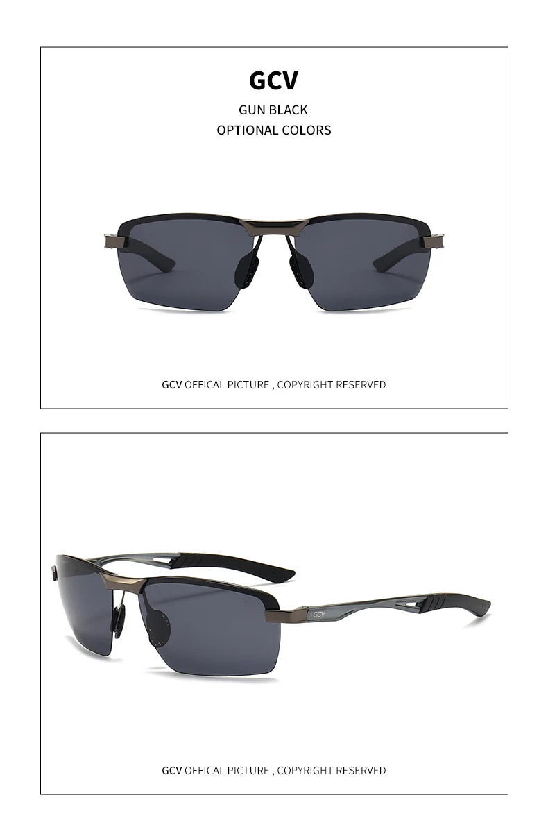 GCV Ultralight Polarized Sunglasses – Fashion Sports Eyewear for Men, Ideal for Driving, Fishing, Outdoor Travel, UV Protection Goggles