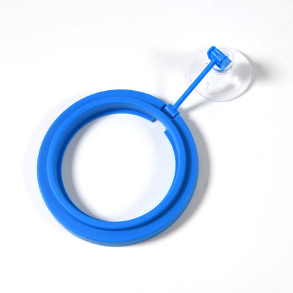 Aquarium Feeding Ring: New Floating Food Tray Station for Fish Tank, Square Circle Accessory with Water Plant Buoyancy Suction
