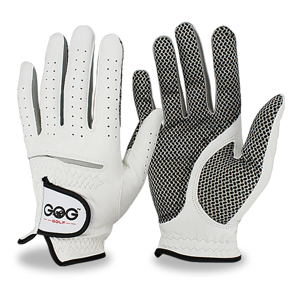 Men’s Golf Gloves – Cabretta Leather Left/Right Hand with Anti-Slip Grip, Soft & Breathable Design
