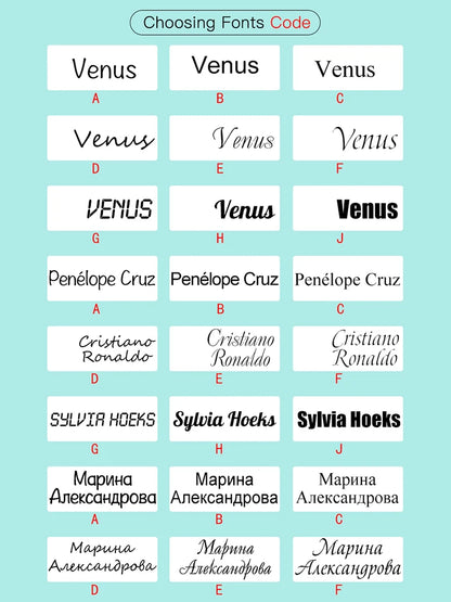 Custom Clothing Name Sticker Stamp: Waterproof DIY for School - Boys, Girls, Teacher, Student Customized Seal, No Fade