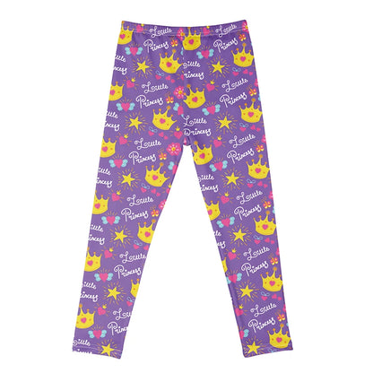 Kids Girls Cartoon Print Leggings – Soft Milk Silk Casual Stretch Sports Pants for Baby Girls Comfortable Trousers 4–12Y