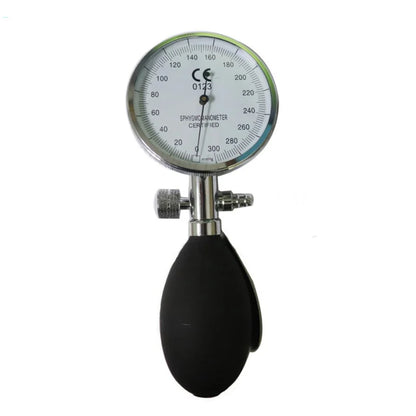 300mmHg Handheld Pressure Gauge - PVC Bulb for Aneroid Sphygmomanometer NIBP Cuff Blood Pressure Accessory