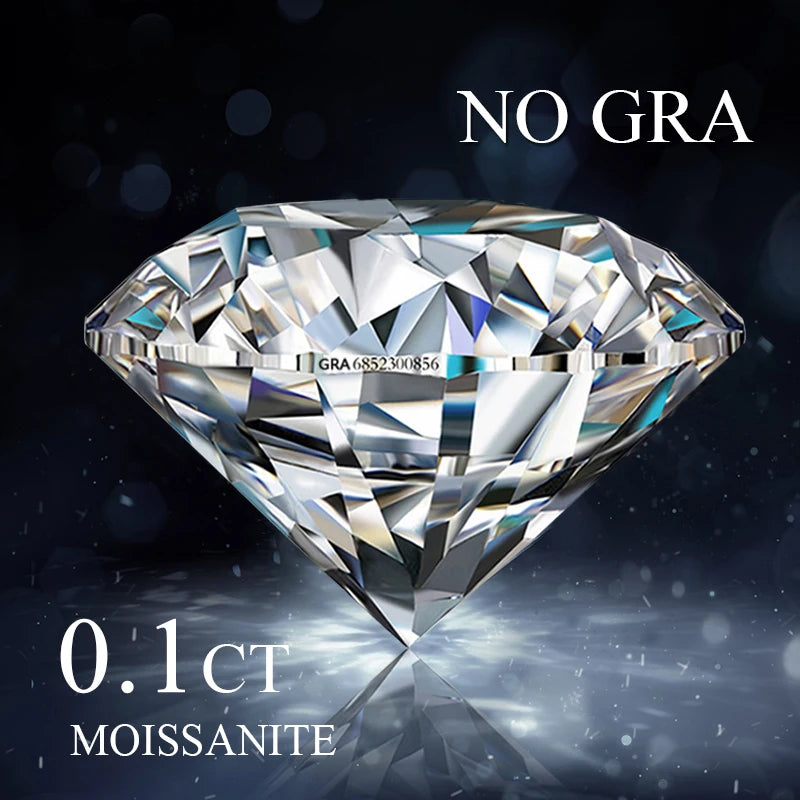 100% Real Moissanite Diamond Tester Pen — GRA Certified D VVS1 Belgium Cut Gemstones at Factory Price