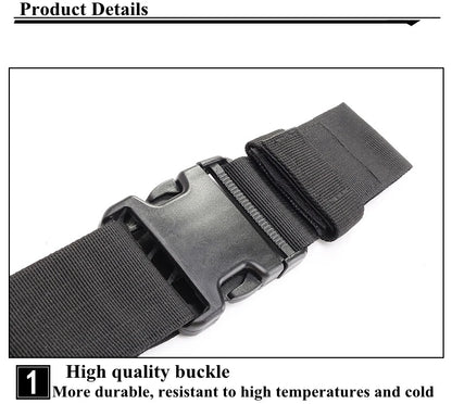 Universal Drop Leg Gun Holster - Right-Handed Tactical Thigh Pistol Bag & Pouch for All Handguns