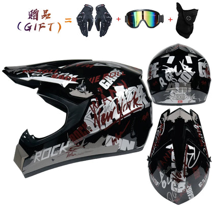 Safety Motocross Helmet for Kids - DOT Approved ATV Cross Bicycle Downhill Capacete, Unisex, Lightweight ABS 1KG