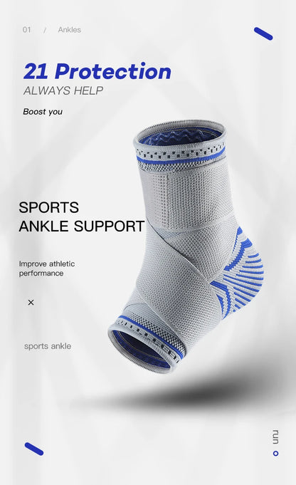 1/2 Pcs Breathable Ankle Support Compression Sleeve — Injury Recovery Joint Pain Sports Socks