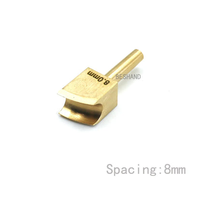 Brass Leather Edge Creaser Set – Soldering Iron Tips & Edging Tools for DIY Leather Craft Polishing & Sealing