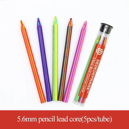 5.6mm Mechanical Pencils & Charcoal Graphite Lead – Soft, Medium & Hard HB to 14B Sketch Drawing Core