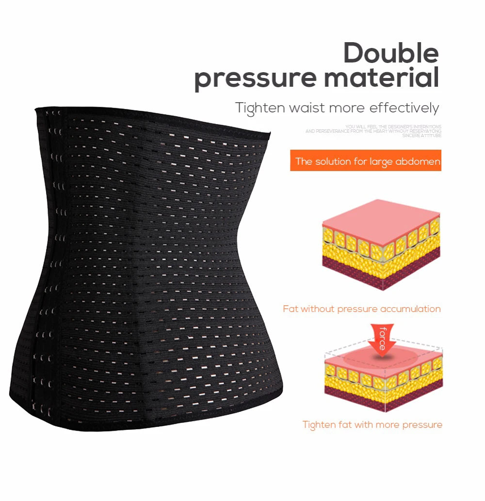 Plus Size XS-5XL Steel Boned Waist Trainer Corset for Women – Postpartum Shapewear Bustier Cinta Modeladora