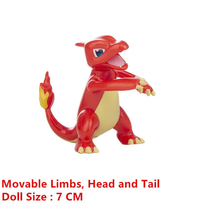Pokemon 4-13cm Anime Figures – Pikachu, Mewtwo, Charmander, Blastoise Action Model Toy Gifts