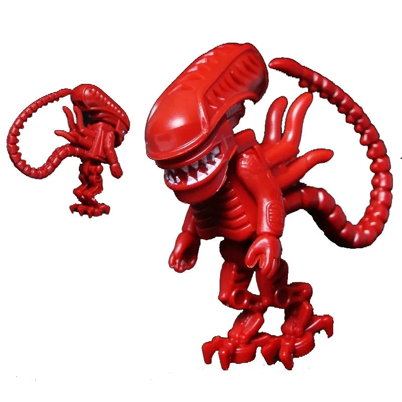 Super Heroes Model Figure Blocks – Invisible Predator vs Alien Jungle Killer Construction Toy for Children