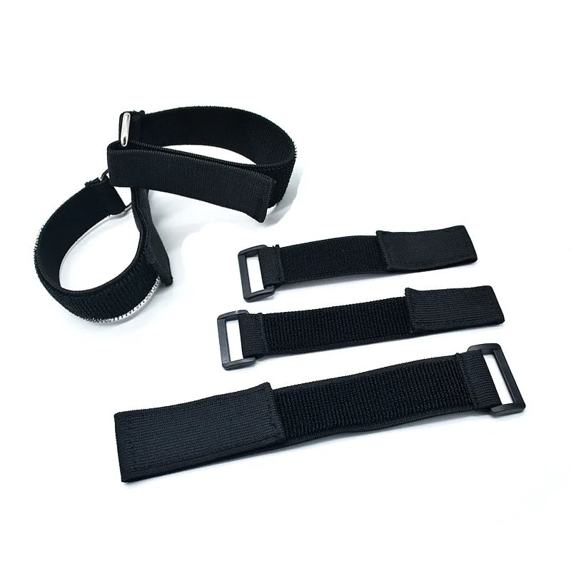 Customizable Elastic Nylon Hook & Loop Cable Ties – Reusable Magic Band Straps with Reverse Buckle Fastener