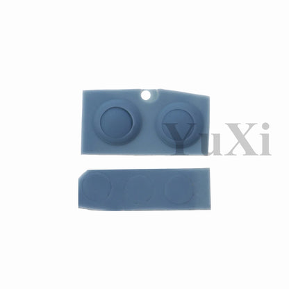 YuXi GBA SP Replacement Kit - Screw Covers & Luminous Dust Plug Rubber Set for Gameboy Advance SP
