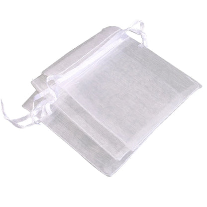 Organza Gift Bags - 50/100pcs Drawstring Jewelry Pouches 24 Colors for Wedding Christmas Candy Gift Packaging