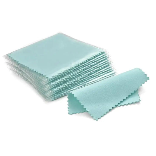 Silver Polishing Cloth – 8x8cm Reusable Jewelry Cleaning Wipes (10/50PCS) Anti-Tarnish