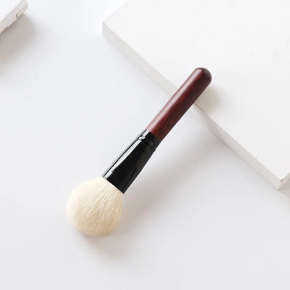 OVW Goat Hair Powder Makeup Brush – Portable Travel Blending Cosmetic Tool