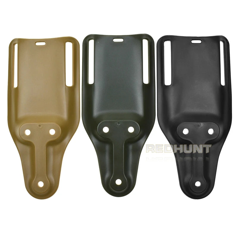 Tactical Holster for Airsoft - Drop Adapter Belt Holster with Short SOG Clip Mount, Waist Hanging Board for 2-Inch Belts