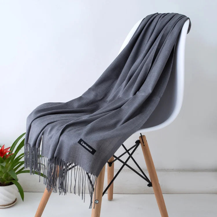 Women's Pashmina Scarf — Cashmere Feel Shawl & Wrap for Evening Dresses, Travel, Office, Winter, and Weddings