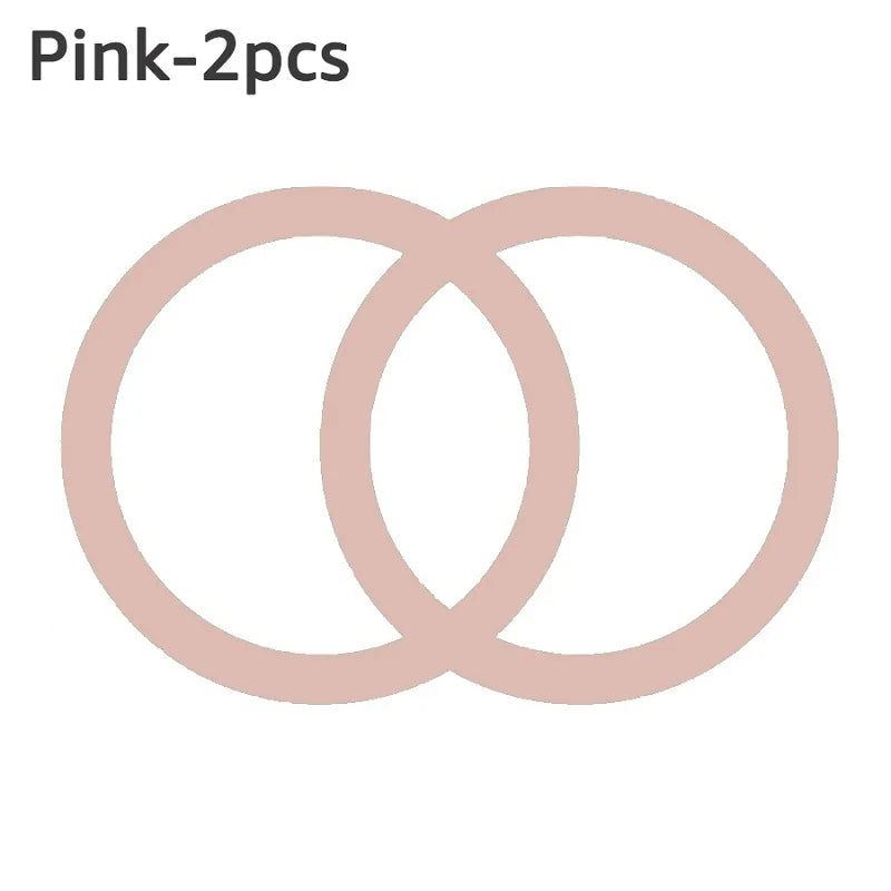 2-Pack MagSafe Magnetic Ring Plate — Universal Metal Sticker for Wireless Charging & Car Mount Holder