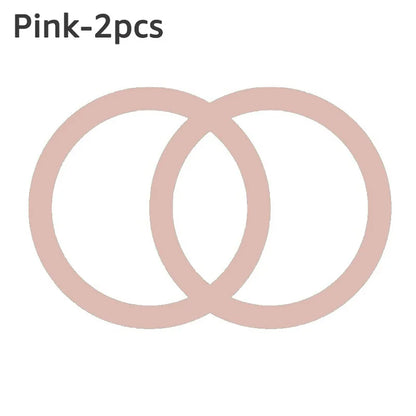 2-Pack MagSafe Magnetic Ring Plate — Universal Metal Sticker for Wireless Charging & Car Mount Holder