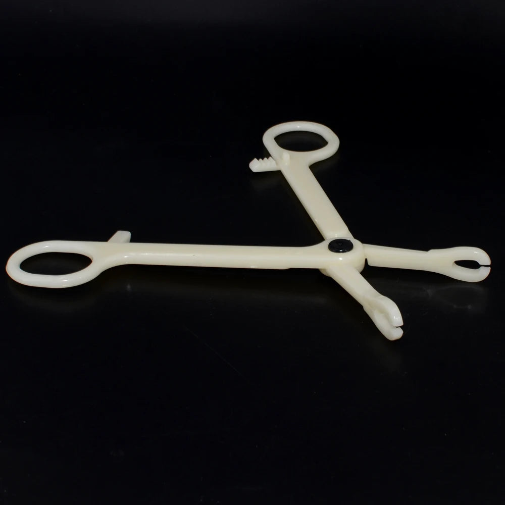 Acrylic Body Piercing Forceps Clamp – EO Gas Sterilized Tool for Ear, Lip, Navel, Nose & Septum Piercings