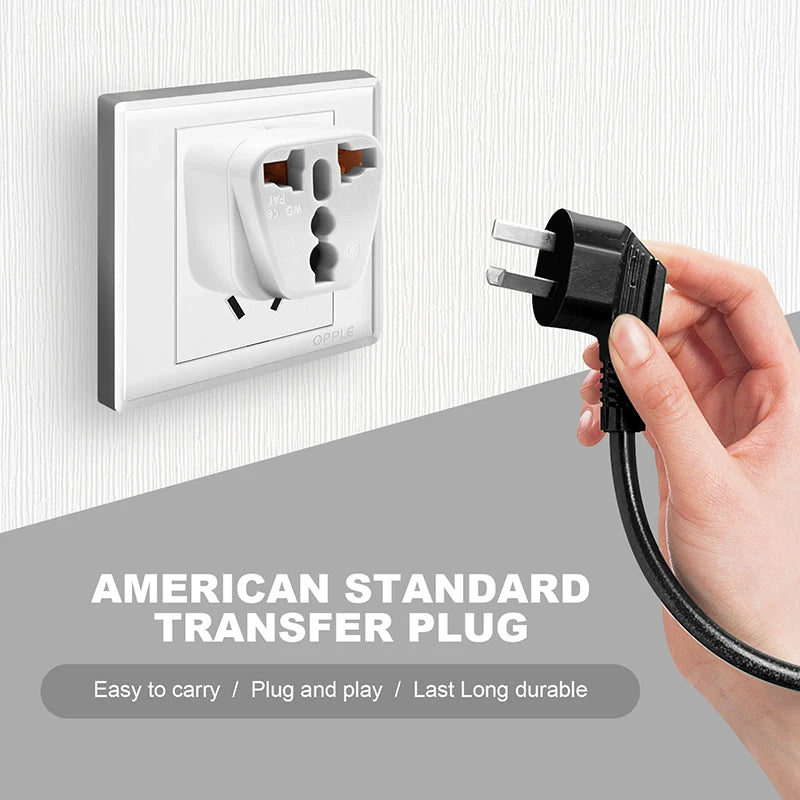 Universal 2-in-1 Travel Adapter Plug – Japan, America, EU, UK, AU to US Type A/B Charger for Canada & Thailand