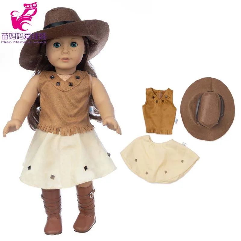 18-Inch Girl Doll Winter Coat — 43cm Baby Doll Jacket Outfit for Dressing