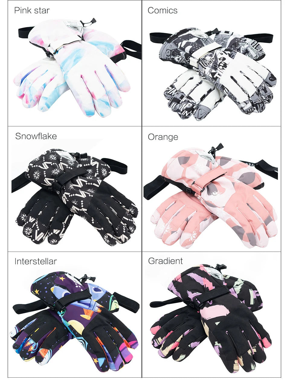 2-in-1 Extra Thick Ski Gloves – Waterproof, Windproof Winter Mittens for Men & Women
