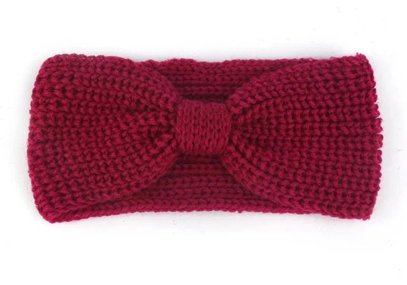 Women's Solid Color Knitted Headband – Elastic Twisted Turban Headwrap, Winter Hair Band for Girls, Fashion Hair Accessories