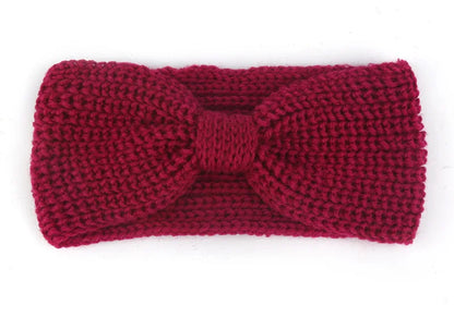 Women's Solid Color Knitted Headband – Elastic Twisted Turban Headwrap, Winter Hair Band for Girls, Fashion Hair Accessories