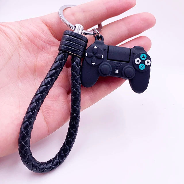 Game Controller Keychain - Cute PVC Simulation Gamepad Joystick Bag & Car Charm