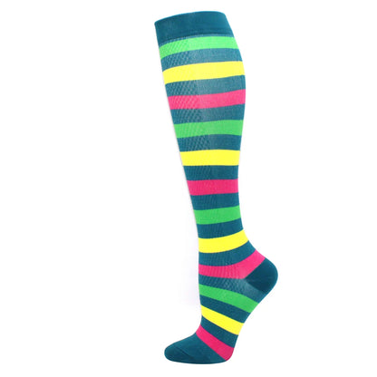 Compression Support Socks for Men & Women – Running Nursing Stockings for Edema, Varicose Veins & Blood Circulation Sports Wear