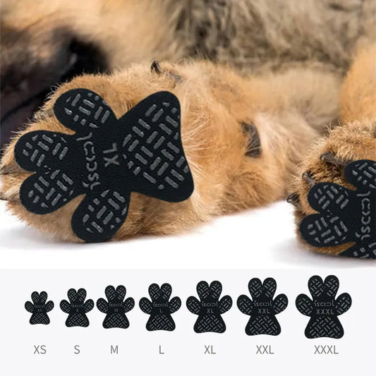 Waterproof Dog Paw Protectors - Anti-Slip Pads with Self-Adhesive Shoes | Replacement Foot Patches for Slip Prevention