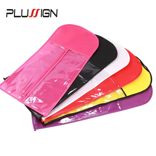 Wig Storage Bag with Hanger - Dustproof Protective Organizer Case for Hair Extensions & Wigs