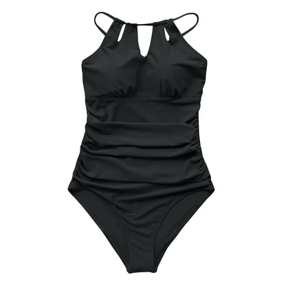 CUPSHE Lace-Up Back One-Piece Swimsuit – Sexy Cut-Out Backless Monokini Swimwear for Women, 2023 Beach & Bathing Suit