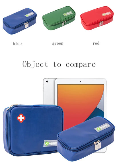 Mega Insulin Cooler Box – Portable Medium-Sized Insulated Travel Case for Diabetics with Nylon Fabric & Aluminum Foil Lining