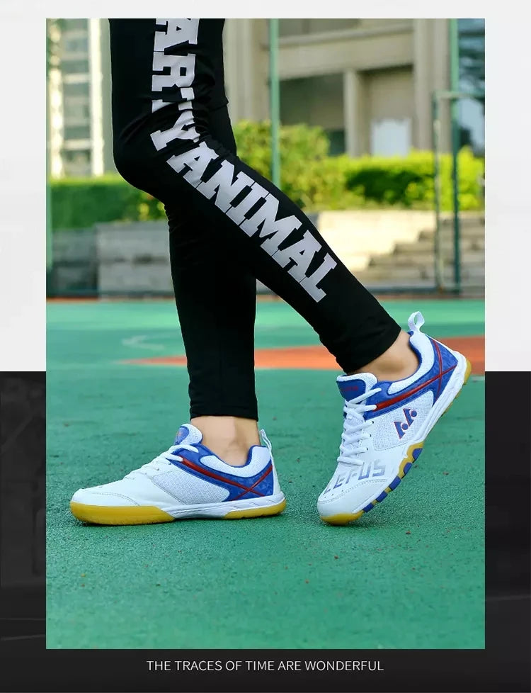 Unisex Non-Slip Breathable Table Tennis Shoes – Wear-Resistant Sports Training Sneakers