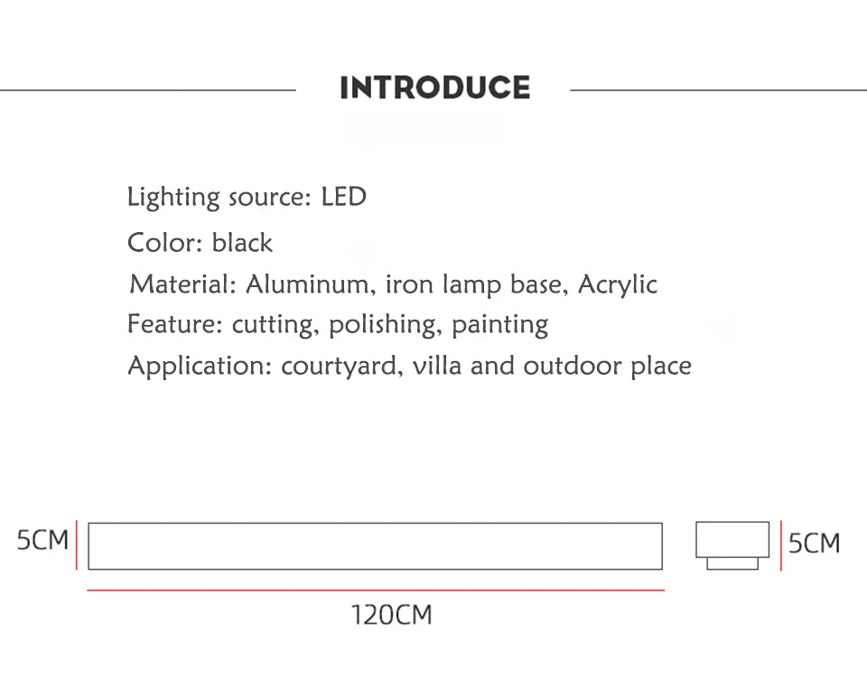LED Outdoor Wall Light – Modern Waterproof IP65 Porch & Patio Lamp, Rainproof Exterior Wall Sconce for Garage & Garden