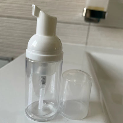 30 Pcs Plastic Foam Pump Bottles - 30ml/50ml/60ml/100ml Empty Face Cleaner & Cosmetic Dispensers, Refillable Soap & Hand Sanitizer Bottles