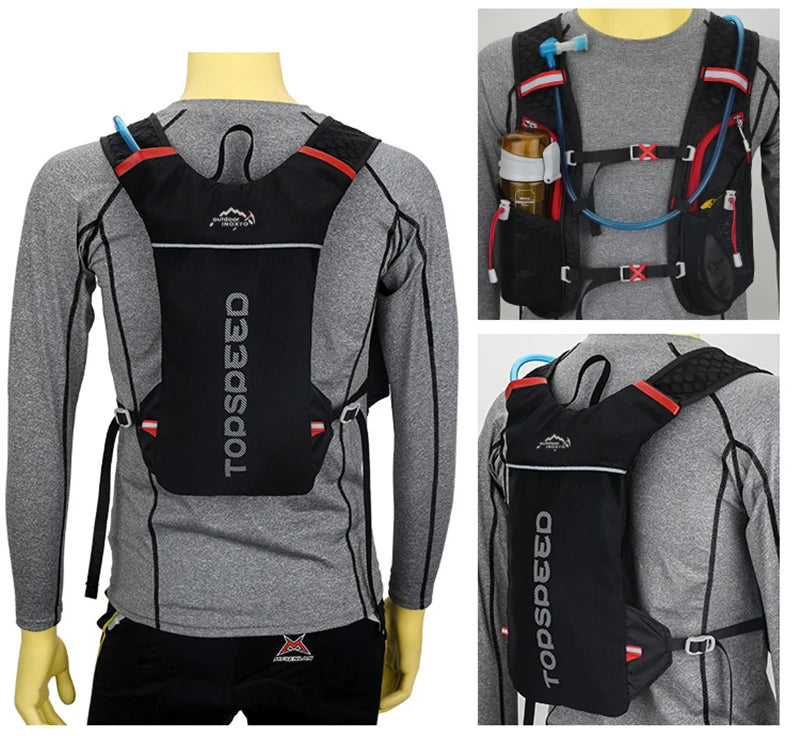 5L Ultralight Outdoor Trail Running Backpack — Hydration Vest with 500ML Water Bottle for Men