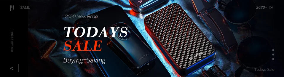 NewBring Multi-Functional Metal Money Clip – Men's Credit Card Wallet & Key Holder