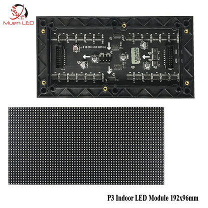 P3 Indoor Full-Color LED Display Module - SMD2121 64×32 Pixel LED Panel for Signage