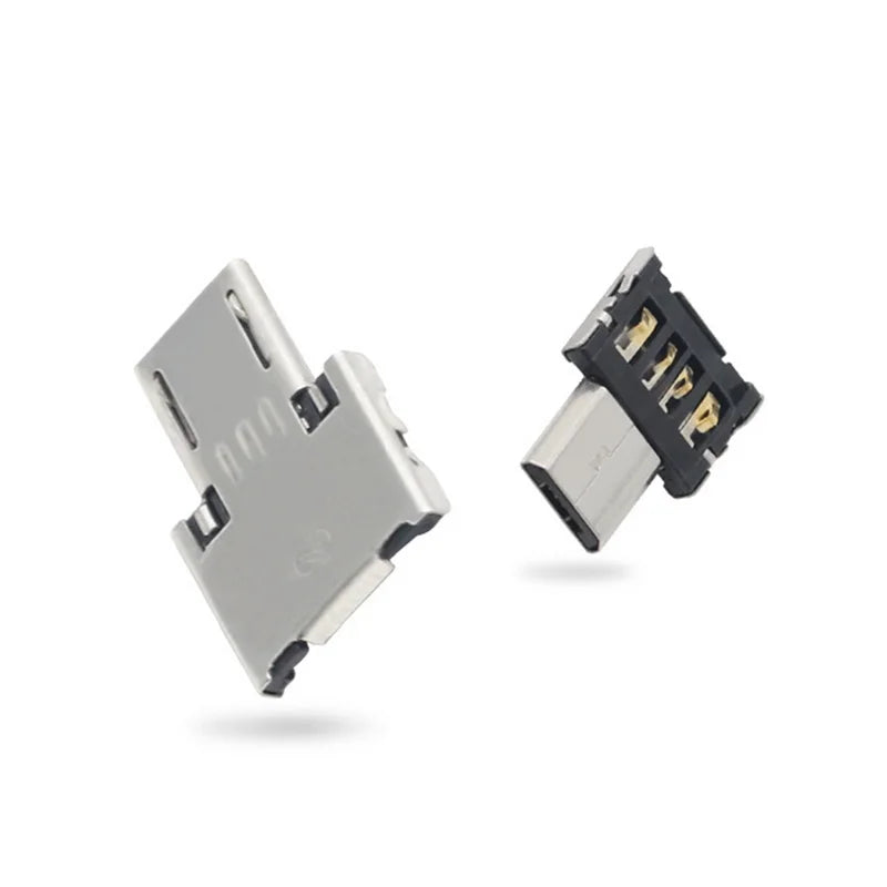 OTG Micro USB Type-C Adapter – USB-C Male to USB 2.0 Female Data Connector for MacBook, Samsung, Xiaomi, Huawei Android Phones